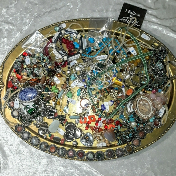 Vintage Jewelry - SOLD!!Semi precious stone jewelry lot